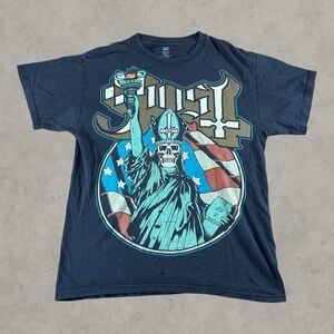 Ghost Shirt Mens Medium Black Y2K Band Tee Another 31 Dates Of Doom Tour 2012